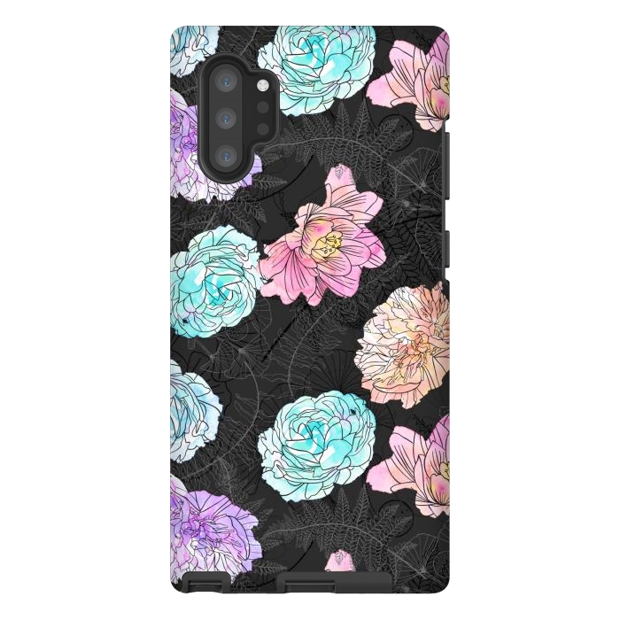 Galaxy Note 10 plus StrongFit Color Pop Floral by Noonday Design