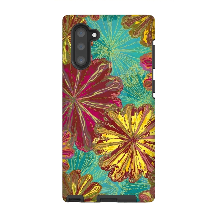 Galaxy Note 10 StrongFit Poppytops by Lotti Brown