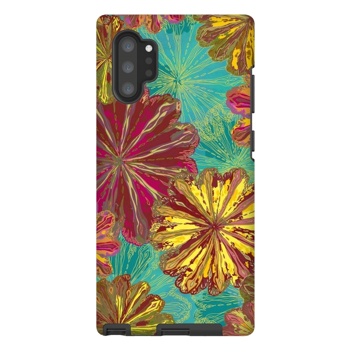 Galaxy Note 10 plus StrongFit Poppytops by Lotti Brown