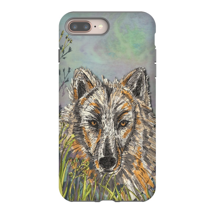 iPhone 7 plus StrongFit Wolf I by Lotti Brown