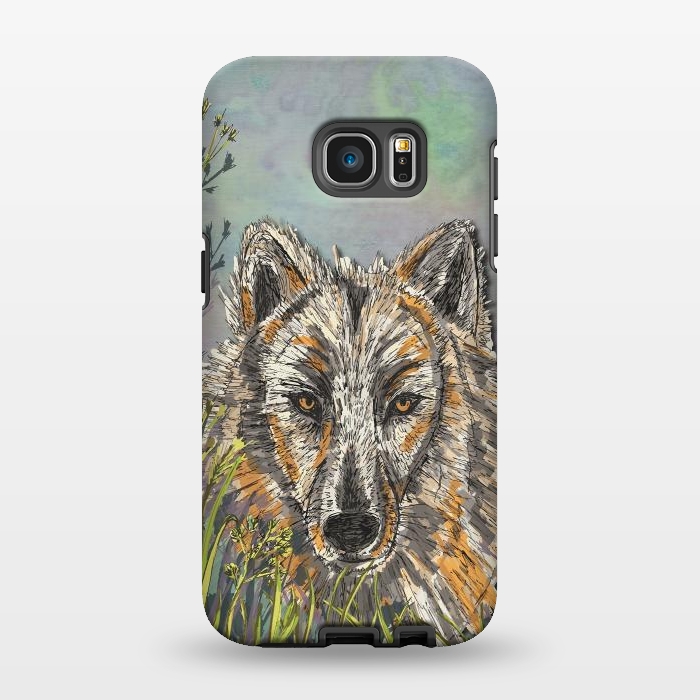 Galaxy S7 EDGE StrongFit Wolf I by Lotti Brown