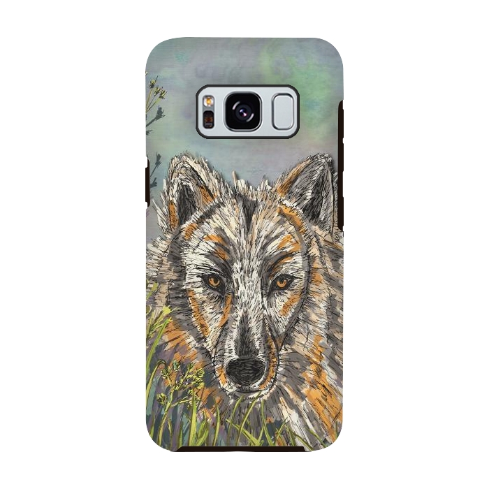 Galaxy S8 StrongFit Wolf I by Lotti Brown