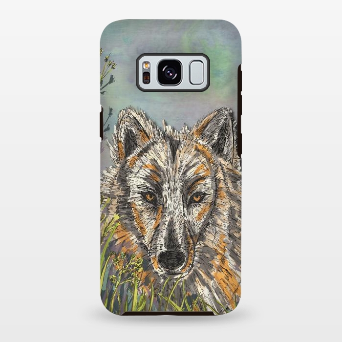 Galaxy S8 plus StrongFit Wolf I by Lotti Brown