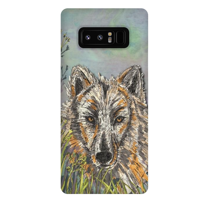 Galaxy Note 8 StrongFit Wolf I by Lotti Brown