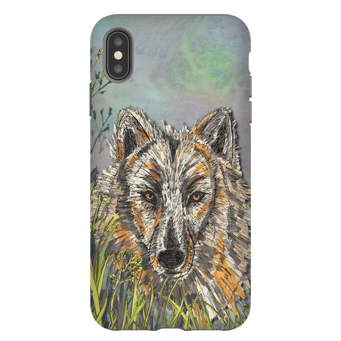 iPhone Xs Max StrongFit Wolf I by Lotti Brown