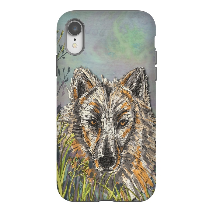 iPhone Xr StrongFit Wolf I by Lotti Brown