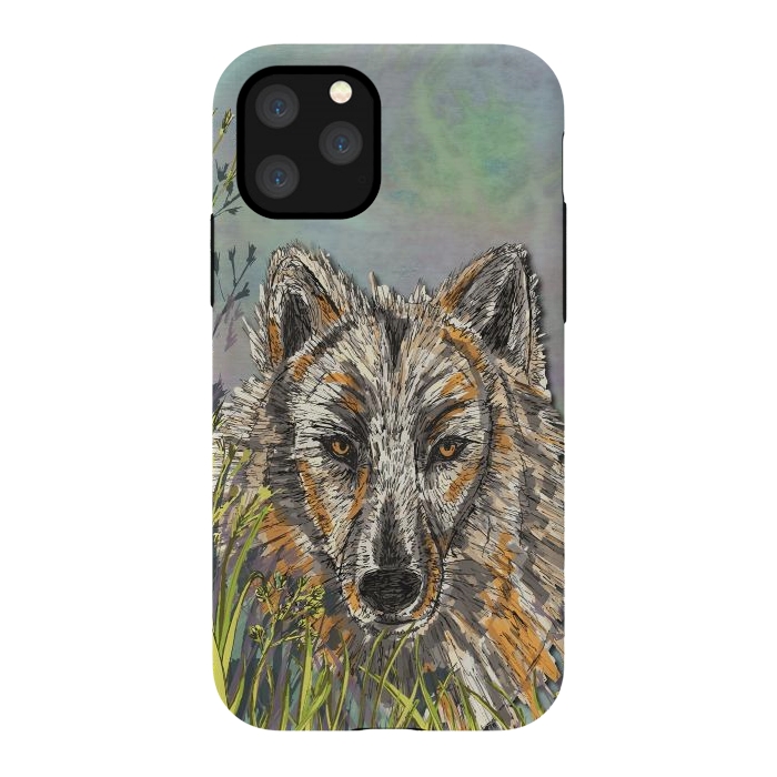 iPhone 11 Pro StrongFit Wolf I by Lotti Brown