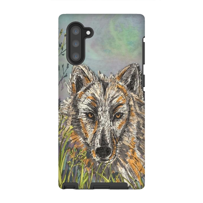 Galaxy Note 10 StrongFit Wolf I by Lotti Brown