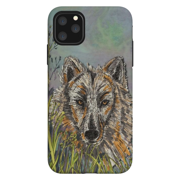 iPhone 11 Pro Max StrongFit Wolf I by Lotti Brown
