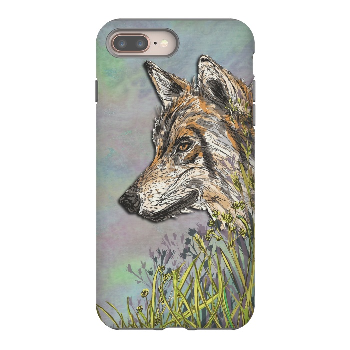 iPhone 7 plus StrongFit Wolf II by Lotti Brown