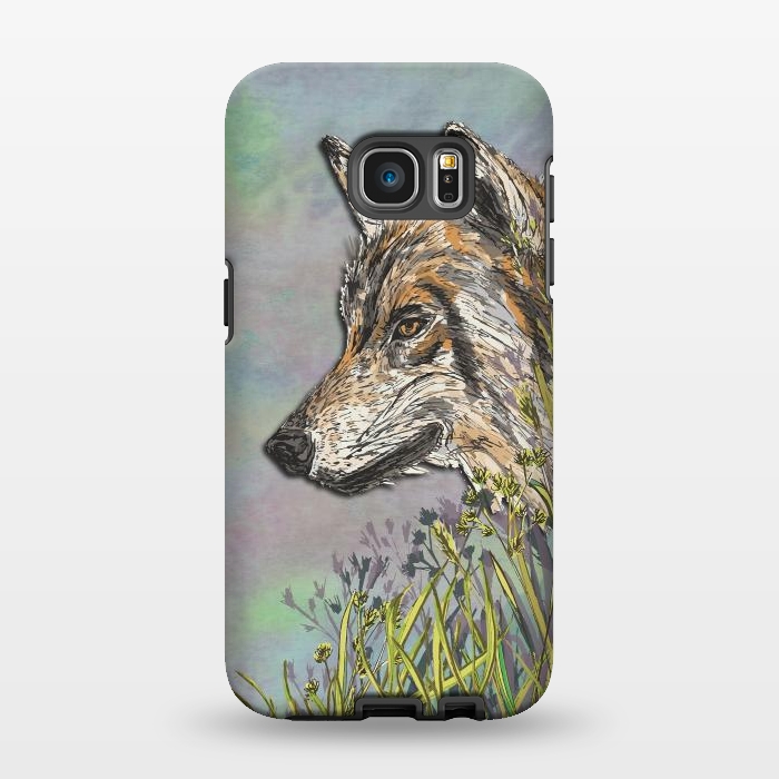 Galaxy S7 EDGE StrongFit Wolf II by Lotti Brown