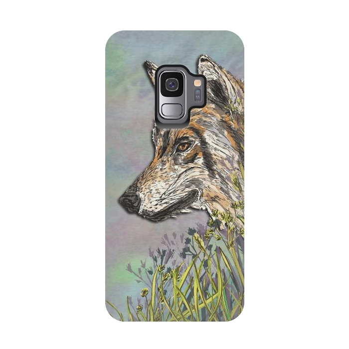 Galaxy S9 StrongFit Wolf II by Lotti Brown