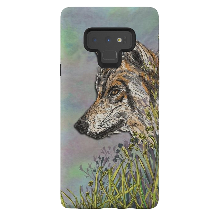 Galaxy Note 9 StrongFit Wolf II by Lotti Brown
