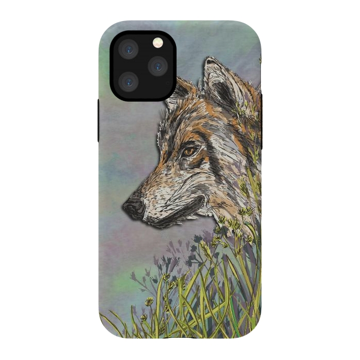 iPhone 11 Pro StrongFit Wolf II by Lotti Brown