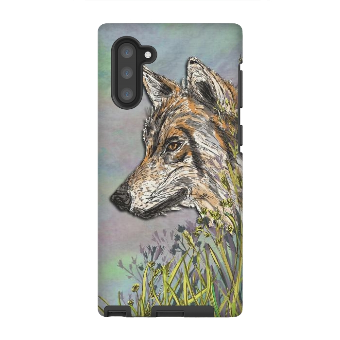 Galaxy Note 10 StrongFit Wolf II by Lotti Brown
