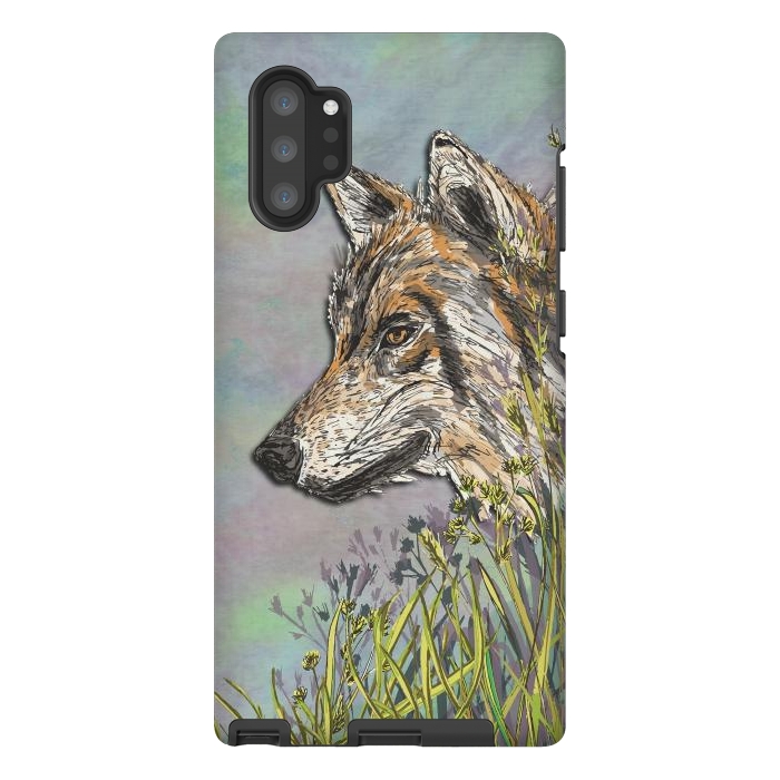 Galaxy Note 10 plus StrongFit Wolf II by Lotti Brown