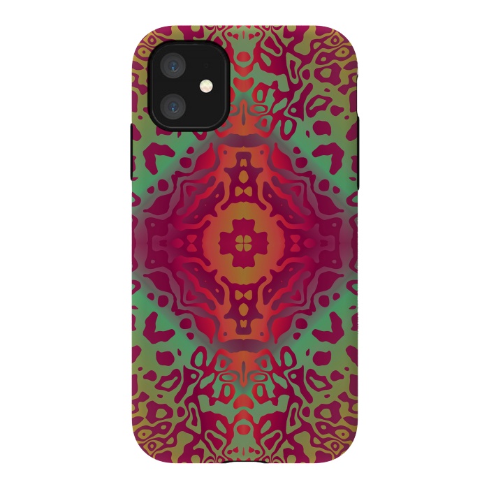 iPhone 11 StrongFit Colorful Mandalas by ArtsCase