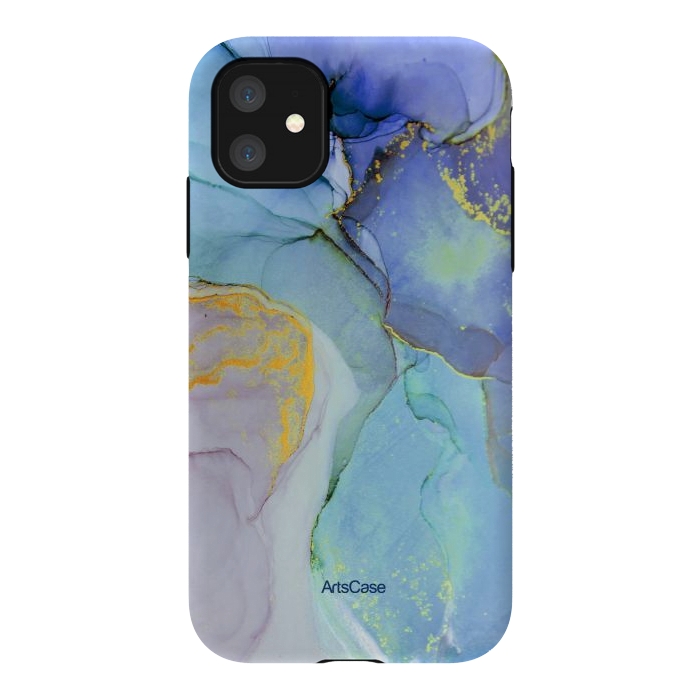 iPhone 11 StrongFit Ink Paint Abstract Marble by ArtsCase