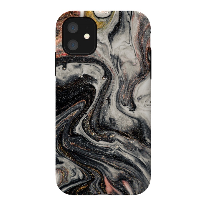 iPhone 11 StrongFit Swirls of Marble and The Ripples of Agate by ArtsCase