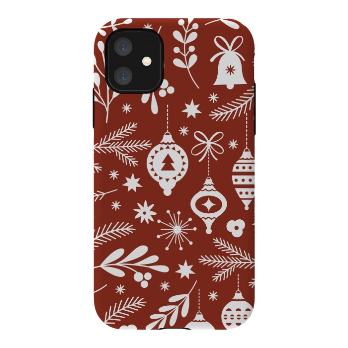 iPhone 11 StrongFit Christmas Pattern II by ArtsCase