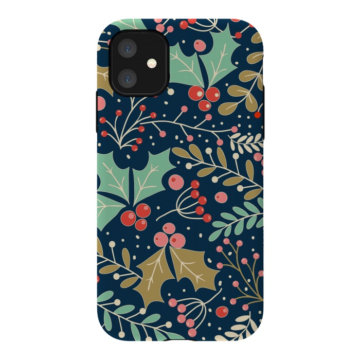 iPhone 11 StrongFit Holly Jolly Christmas by ArtsCase