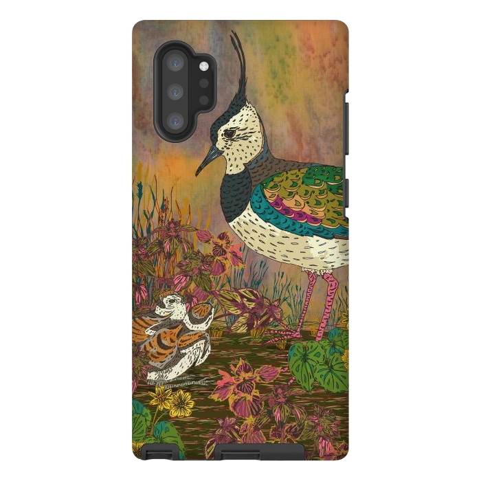 Galaxy Note 10 plus StrongFit Lapwing Revival by Lotti Brown