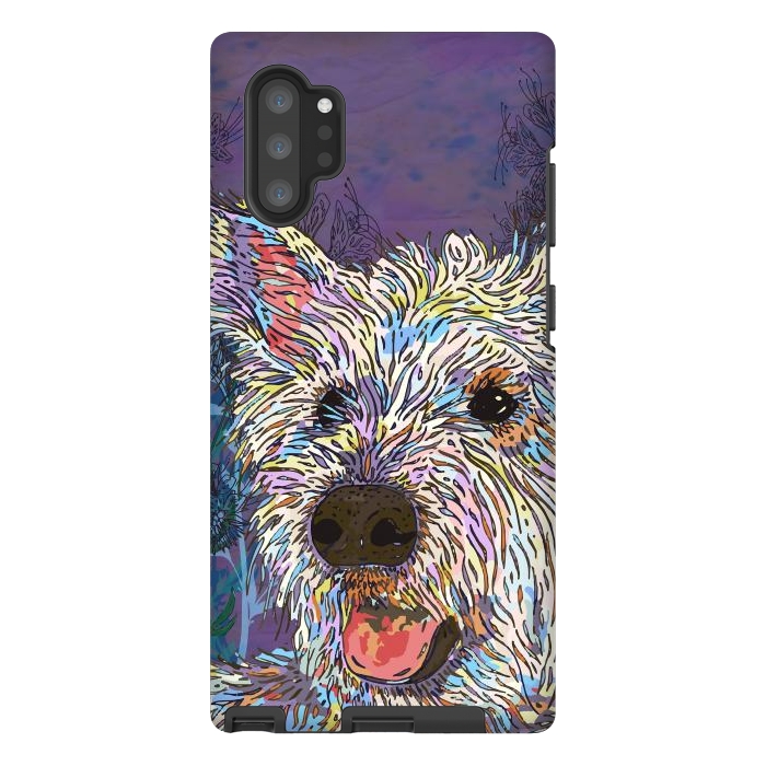 Galaxy Note 10 plus StrongFit West Highland Terrier (Westie) by Lotti Brown