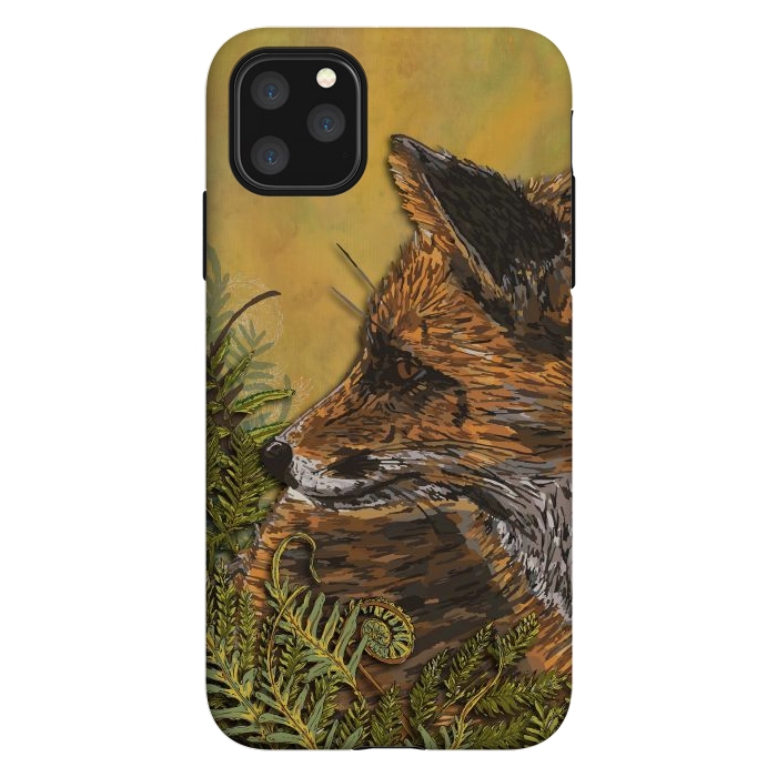 iPhone 11 Pro Max StrongFit Ferny Fox by Lotti Brown