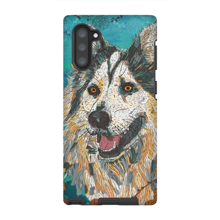 Galaxy Note 10 StrongFit Husky by Lotti Brown