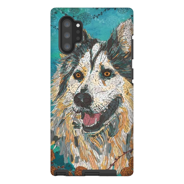 Galaxy Note 10 plus StrongFit Husky by Lotti Brown