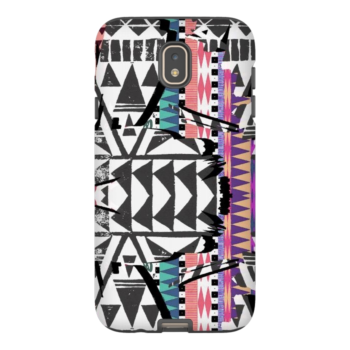 Galaxy J7 StrongFit Colourful African inspired ethnic print by Oana 