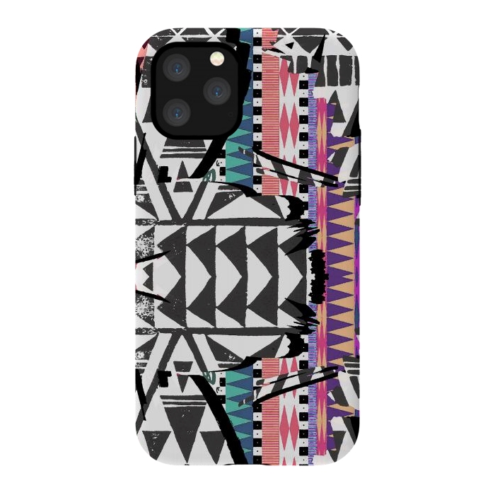 iPhone 11 Pro StrongFit Colourful African inspired ethnic print by Oana 
