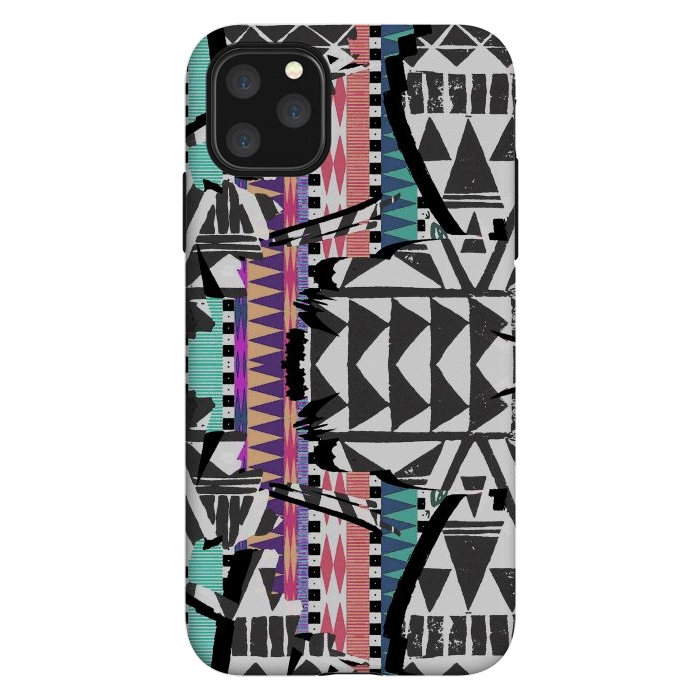 iPhone 11 Pro Max StrongFit Colourful African inspired ethnic print by Oana 