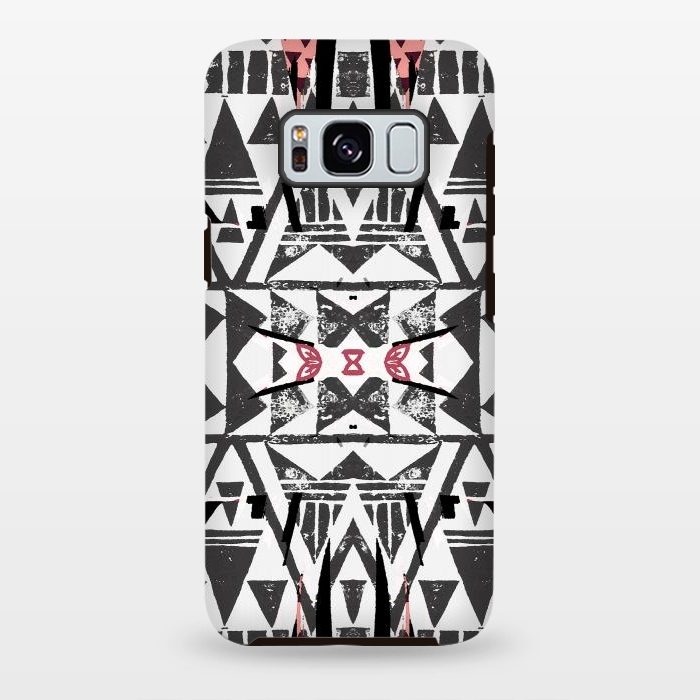 Galaxy S8 plus StrongFit Ethnic tribal triangles by Oana 