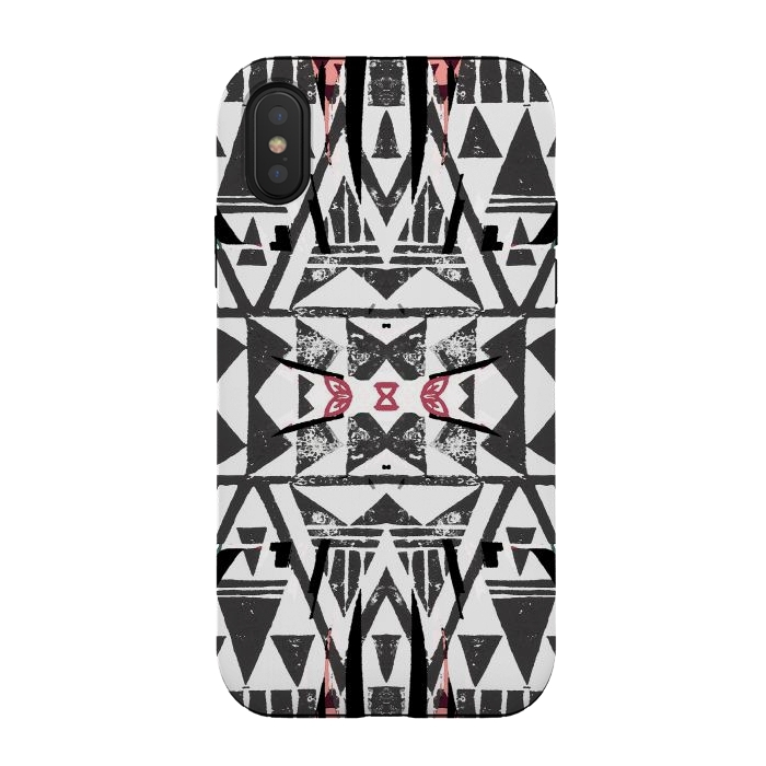 iPhone Xs / X StrongFit Ethnic tribal triangles by Oana 