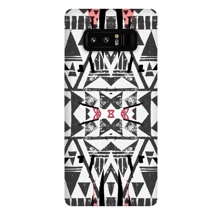 Galaxy Note 8 StrongFit Ethnic tribal triangles by Oana 