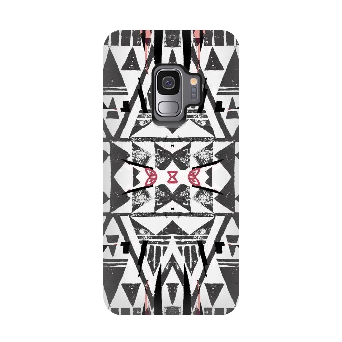 Galaxy S9 StrongFit Ethnic tribal triangles by Oana 
