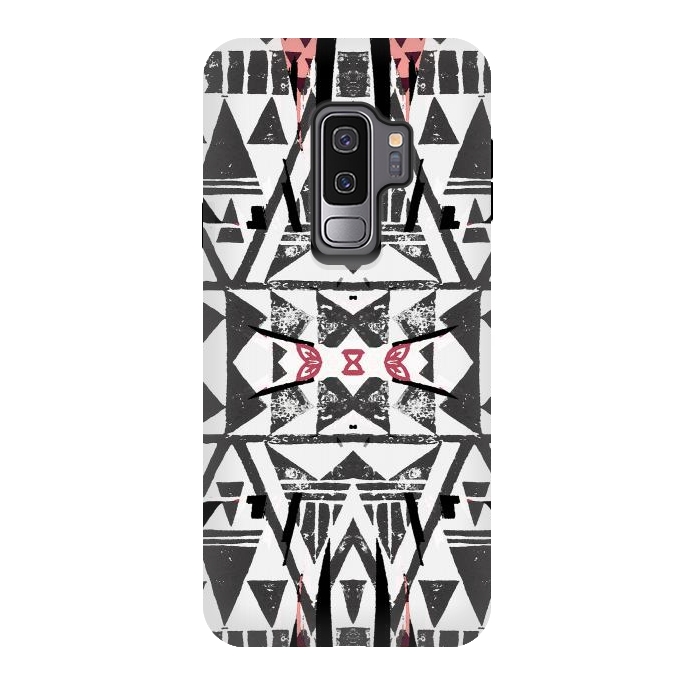 Galaxy S9 plus StrongFit Ethnic tribal triangles by Oana 