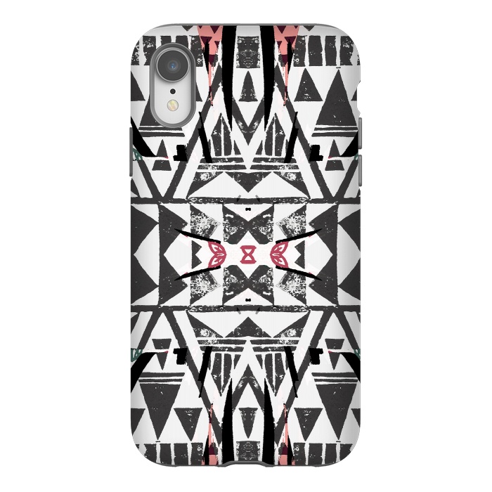 iPhone Xr StrongFit Ethnic tribal triangles by Oana 