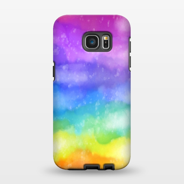 Galaxy S7 EDGE StrongFit RAINBOW BUBBLE SHADE by MALLIKA