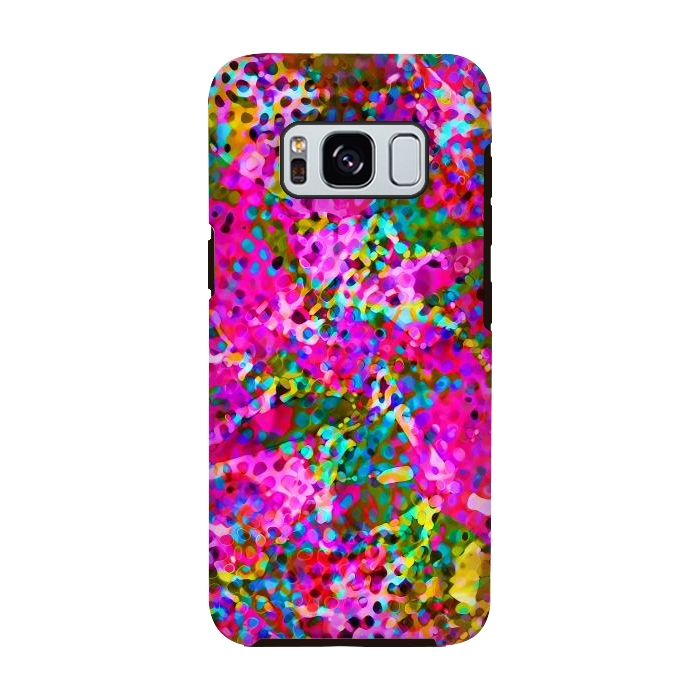 Galaxy S8 StrongFit Floral Abstract Stained Glass G548 by Medusa GraphicArt