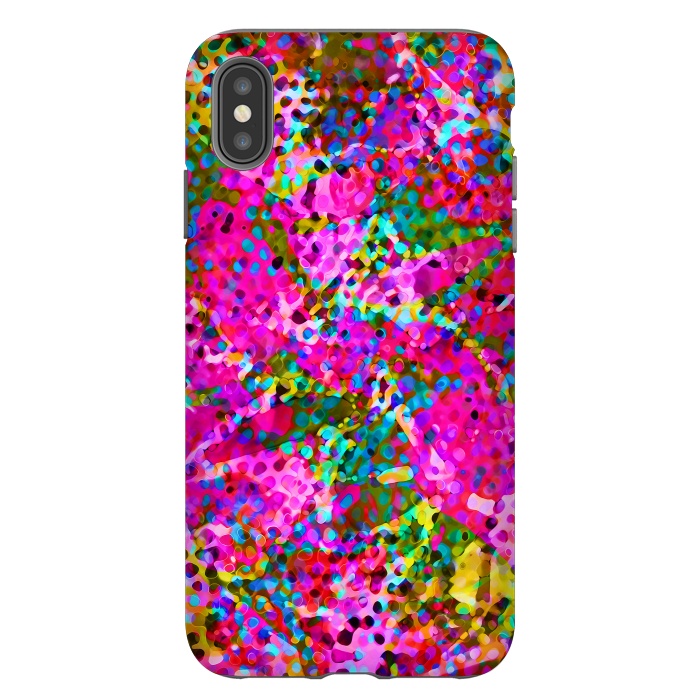 iPhone Xs Max StrongFit Floral Abstract Stained Glass G548 by Medusa GraphicArt