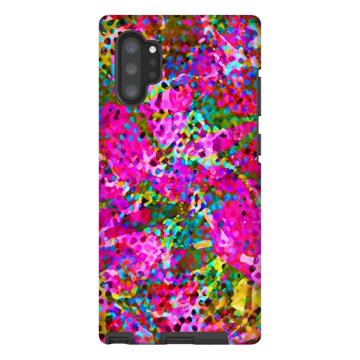 Galaxy Note 10 plus StrongFit Floral Abstract Stained Glass G548 by Medusa GraphicArt