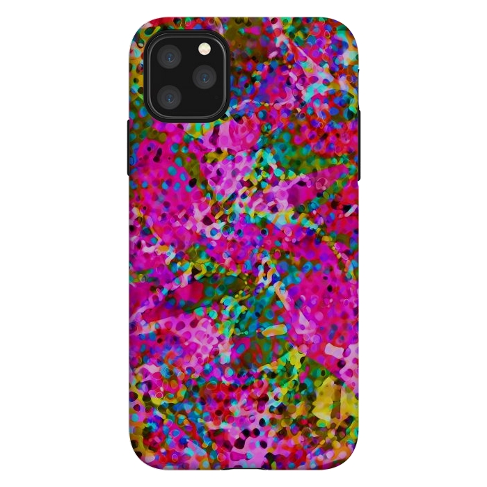 iPhone 11 Pro Max StrongFit Floral Abstract Stained Glass G548 by Medusa GraphicArt