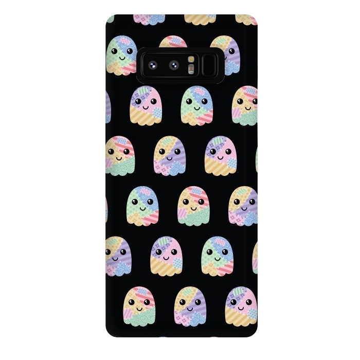 Galaxy Note 8 StrongFit Patchwork ghost pattern by Laura Nagel