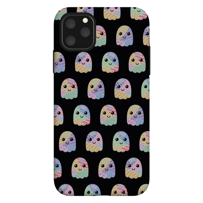 iPhone 11 Pro Max StrongFit Patchwork ghost pattern by Laura Nagel