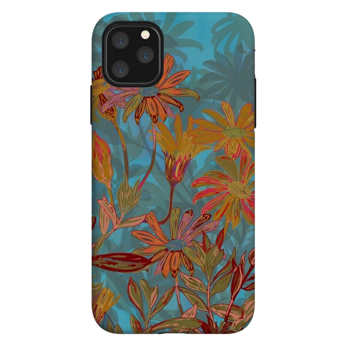 iPhone 11 Pro Max StrongFit Fantasy Fall Flowers by Lotti Brown