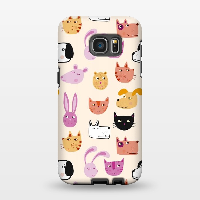 Galaxy S7 EDGE StrongFit All the Pets by Nic Squirrell