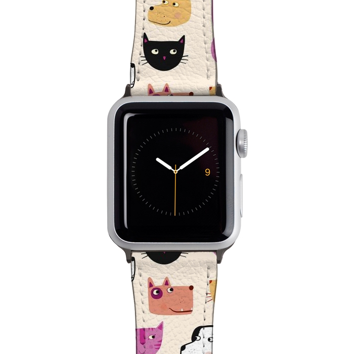 Watch 38mm / 40mm Strap PU leather All the Pets by Nic Squirrell