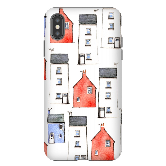 iPhone Xs Max StrongFit Devon Houses by Nic Squirrell